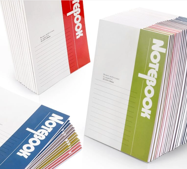 Glued note book